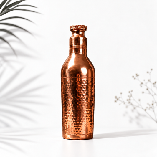 Bouteille 1,5L en cuivre martelé